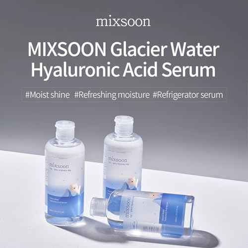 mixsoon Glacier Water Hyaluronic Acid Serum - Deep Hydration and Cooling for Face, Hydration Booster, Refreshing Lightweight Texture 30ml / 1.01 fl.oz. Korean Glass Skin Care