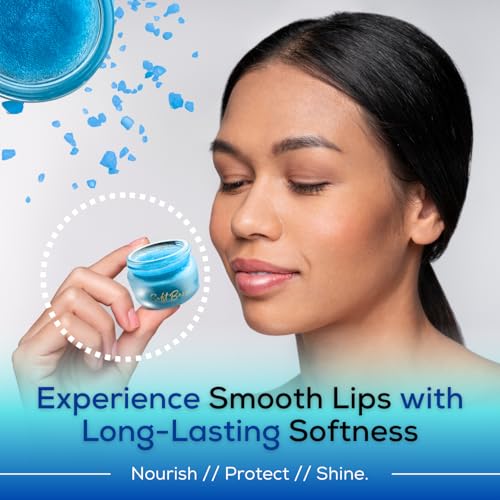 SoftBeso by AlignerOff Sugar Lip Scrub ? Blueberry Lip Exfoliator & Moisturizer for Dry, Chapped Lips ? Hydrating Sugar Scrub for Smooth Lips ? For Men & Women ? Ideal for Gifting