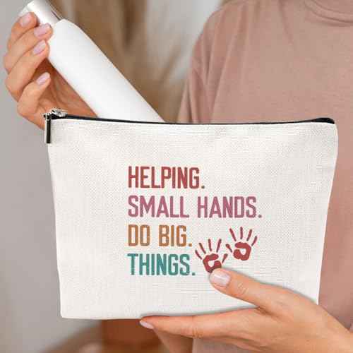Occupational Therapist Gifts Makeup Bag Positive Occupational Therapy Appreciation Gifts Cosmetic Bag for Women Coworker Friend Nurse Practitioner Assistant Physical Therapy Girls Birthday Christmas