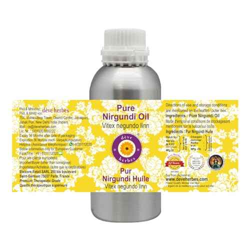 d?ve herbes Nirgundi Oil (Vitex negundo Linn) | Infused | Pure | Non-Sticky | Lightweight | for Facial Care | Men & Women | 300ml (10 oz)