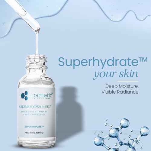 Cosmetic Skin Solutions Supreme Hydra B5 Gel, Antioxidant Vitamin B5 and Hyaluronic Acid Formula (2 oz)