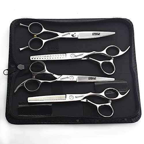 Barber hair scissors, Axemoore professional haircut Cutting Scissors/Shears set- 6", made of Japanese stainless steel, especially (6in-4pc-B)