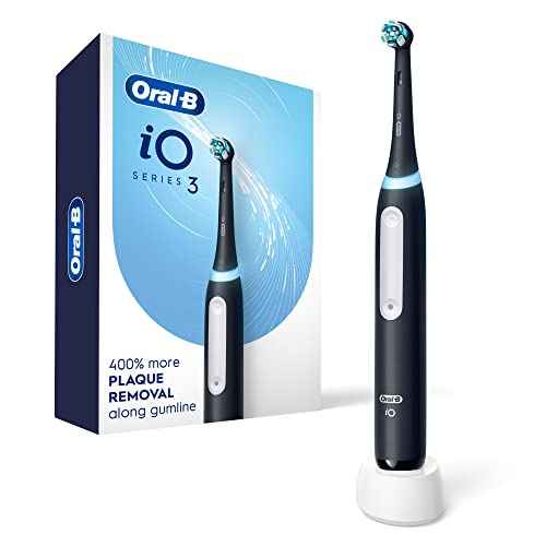 Oral-B iO3 Electric Toothbrush (1) with (1) Ultimate Clean Brush Head and (1) Charger, Black