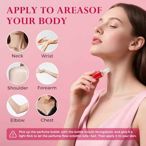 Pheromone Perfume for Women, Women Fragrance Pheromone Cologne Attract Men, Long Lasting Women's Perfume, Roller Ball Design, Portable and Fruity