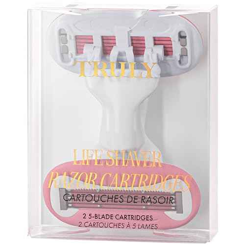 Truly Beauty Magnetic Razor Heads (2pk) | Double-Bladed Refill Cartridges for Silky Smooth Shave | Pivoting Head w/Gel Bars for Comfort | Long-Lasting, Snap-In Design | Fits Signature Razor Handle