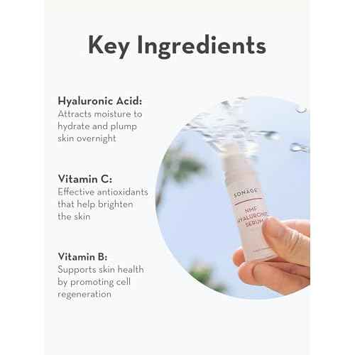Sonage NMF Hyaluronic Acid Serum: Anti-Aging Face Plumping Serum | Ultra Hydrating for Dehydrated Skin