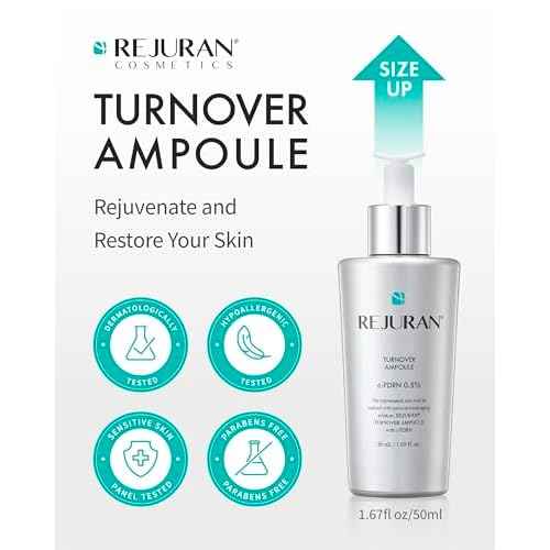 REJURAN¢ç Turnover Ampoule, c-PDRN¢ç [Larger Size] - Original Salmon DNA PDRN Face Serum for Rejuvenation, Firming, Hydration & Youthful Glow, Smooths Skin Texture. Korean Skincare (1.69 fl oz)