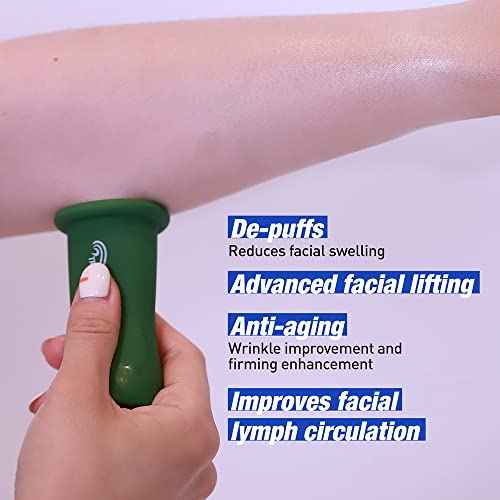 TROIAREUKE Lifting Cupping Therapy / Korean Face Massager / For Wrinkles, Facial Lifting, lymph Circulation, Muscle Relaxing, Slimming, Eye Puffiness, Anti-aging, Korean Skin Care (YELLOW)
