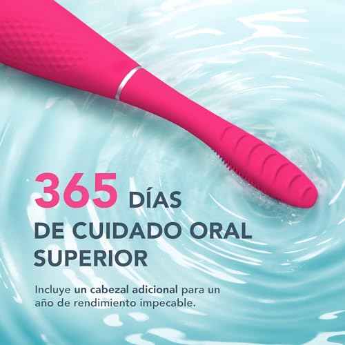 FOREO ISSA 4 Electric Toothbrush ? 4-in-1 Rechargeable with Extra Brush Head, Soft Bristles, Long-Lasting Use, Gentle Cleaning - Fuchsia