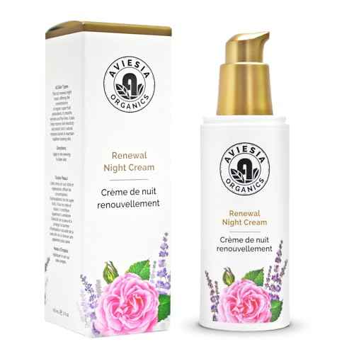 Aviesia Organics Renewal Night Cream - USDA Certified- NO Alcohol. NO Parabens. NO Artificial Fragrance. Deep Moisturizer for Hydrating.Repairing.Replumping .Perfect for dry skin (60ML)
