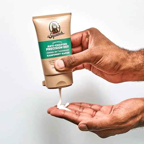 Dr. Squatch Precision Deo Dry Lotion - No Mess Body Powder Lotion for Men - Made With Natural Ingredients - 2 Pack Rainforest Rapids