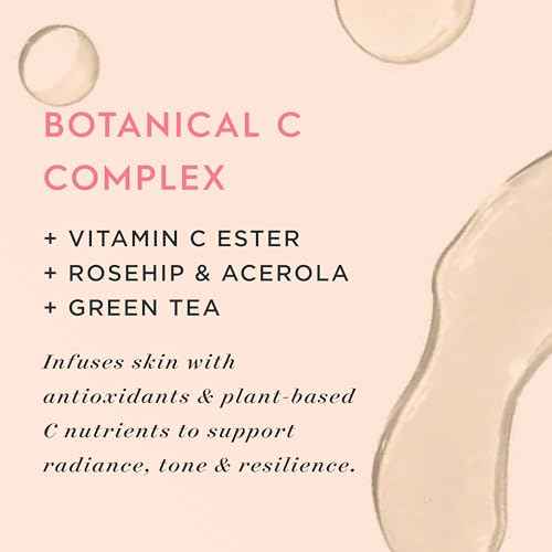 Botanical C Facial Serum ? Vitamin C Oil Serum for Dewy, Radiant Skin, Certified Organic & Cruelty Free 1 oz
