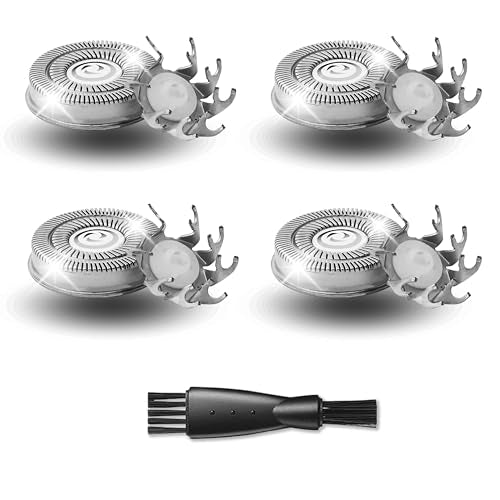 4 Pack Shaver Replacement Blades Compatible with Sku*l Shaver Pitbull Gold PRO & Silver - Pitbull Shaver Replacement Blade, Enhanced Pitbull Shaver Replacement Heads for Superior Shaving