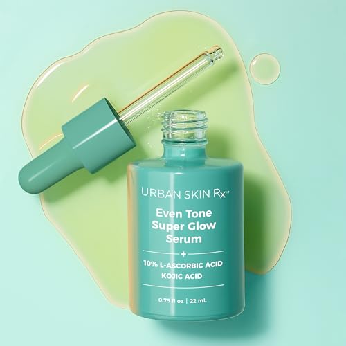 Even Tone Super Glow Serum, USRx®, Anti-Aging Serum Brightens, Firms, and Smoothes to Improve the Appearance of Wrinkles, Sun Damage, and Dark Spots, with 10% Vitamin C and Key Ingredients, 0.5 Fl Oz