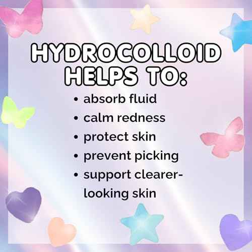 Heal & Conceal Pimple Patch - Cute Holographic Star Shaped Acne Patches, Fun Hydrocolloid Zit Stickers for Face (Iridescent Stars, 78 Count)