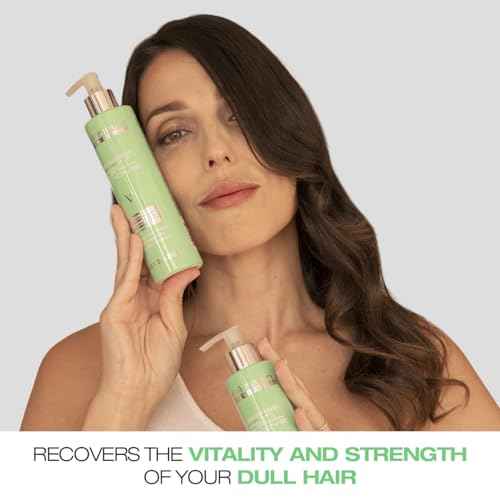 abril et nature - Professional Rejuvenating Hair Care Set - Cell Innove - Shampoo, Mask, and Serum Pack - With Plant Stem Cells - Regenerates and Rejuvenates - 550 ml
