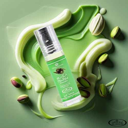 Al-Rehab Choco Musk Marshmallow & Pistachio 6ml (0.2 oz) | Sweet Gourmand Fragrance | Chocolate, Vanilla, Fruity & Nutty Scents | Long-Lasting Roll-On Fragrance Oils (Bundle)