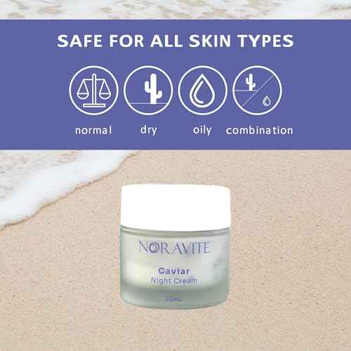 Caviar Night Cream| Nourishes and Revitalizes your Skin while Slowing Down Aging Rich in Caviar Extract, vitamin E, Vitamin A Microspheres