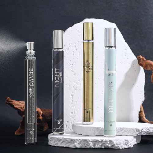 4 Pack Cologne for Men(4x35ml),Perfume for Him,Gifts for Husband,Gifts for Him,Eau de Toilette,Stocking Stuffers for Men,Christmas Gifts,Travel Size Perfume,Natural Spray Long Lasting Gift