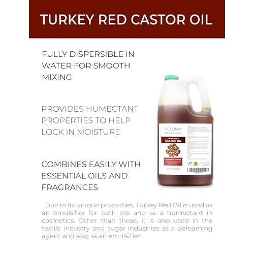 velona Castor Oil Turkey Red 7 lb | 100% Pure and Natural Carrier Oil | Cold Pressed | Hair, Body and Skin Care | Use Today - Enjoy Results