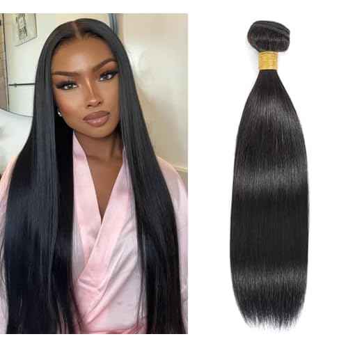 Straight Bundles Human Hair one Bundle 12A 100g/pack 30 Inch Brazilian Hair Single Human Hair Bundles Natural Black