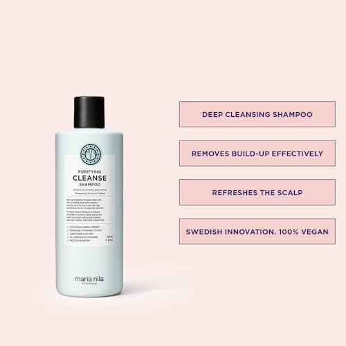 Maria Nila Purifying Cleanse, Deep Cleansing, Removes Build-up & Residue, Refresh and Condition Hair & Scalp