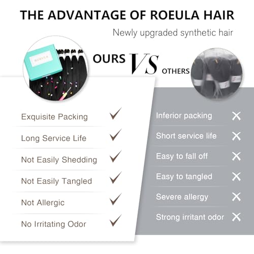 Pre Stretched Braiding Hair 20 Inch 8 Packs Long Black Braiding Hair Pre Stretched Professional Prestretched Braiding Hair Extensions Synthetic Crochet Twist Braids (1B, 20 Inch (pack of 8))
