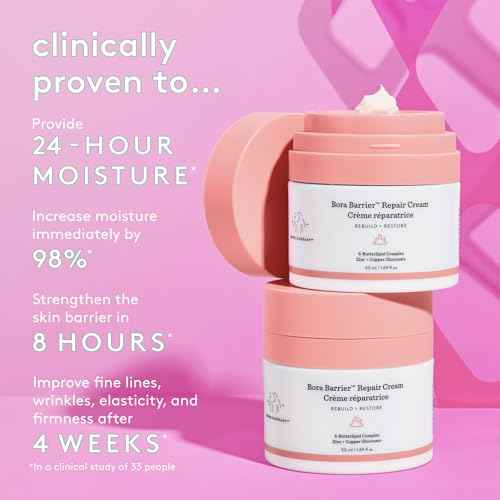 Drunk Elephant Bora Barrier Repair Cream - 50 ml/1.69 fl oz - Ultra-Rich Moisturizer - Clean Clinical Skincare - Cruelty-Free - Dermatologist-Tested - Free of Essential Oils, Silicones, and Fragrance