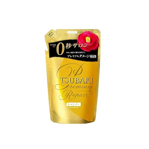 TSUBAKI Premium Repair Hair Shampoo Refill Pack 330mL Refill Size for Normal, Dry or Fine Hair