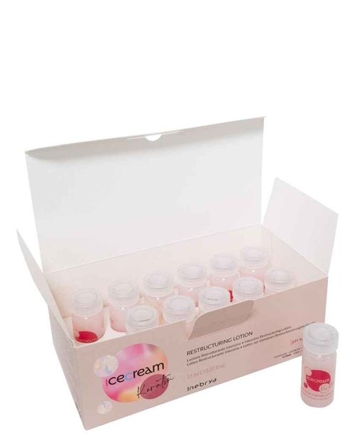 Inebrya Ice Cream Keratin Restructuring Lotion, 12x11ml