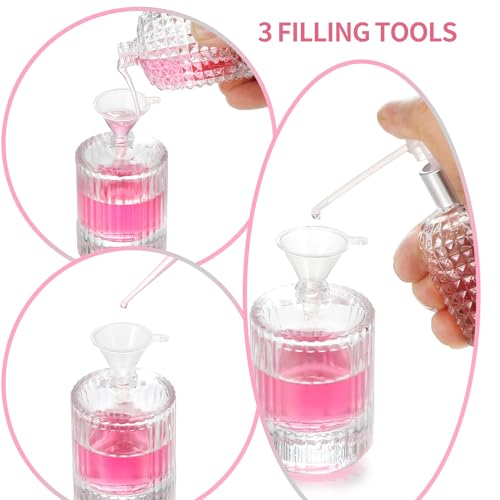 2 Pack 30ml 50ml Empty Perfume Spray Bottles, Refillable Fine Mist Atomizer Portable Travel Cologne Atomizers Fragrance Containers Sprayer for Perfume(50ML White cap and 30ML White cap)