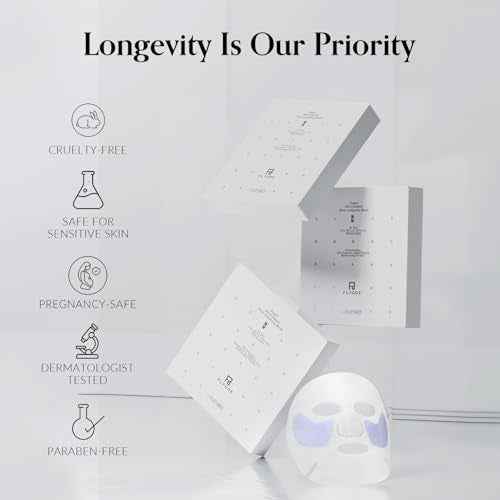 FLYODE Syn-Ake 2-in-1 Eye & Face Masks Skincare, 100nm Collagen Face Mask for Improves Cheek Contour, Anti-Wrinkle and Firming, Infused with Birch Sap, Water-Free Korean Face Mask Sheet, 5sets