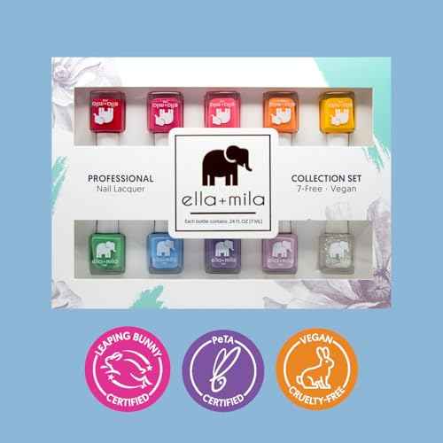 ella+mila Professional Nail Polish Set - Quick Dry Nail Polish - Long-Lasting & Chip Resistant (Me Collection - 10 Pack - 0.24 fl oz each)