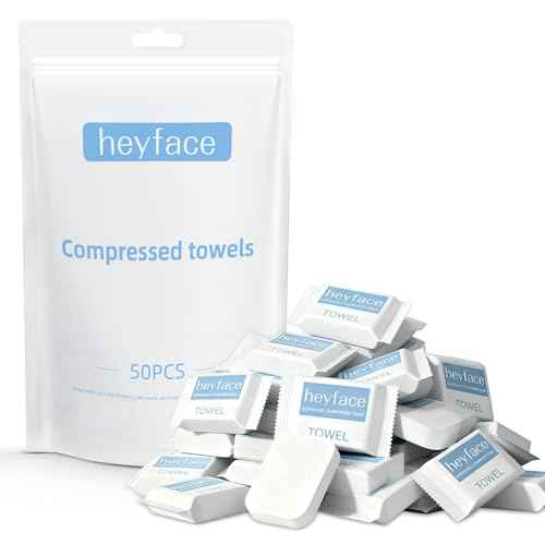 Compressed Towels Tablets 11.8¡±x11¡± (50 Count), Portable Compressed Disposable Washcloths for Travel, Soft Compressed Face Towel for Facial Daily Wash & Outdoor Activities Clean, Single Use