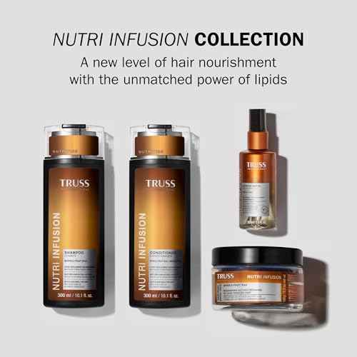 TRUSS Nutri Infusion Hair Oil for Damaged Hair - Hydrating, Anti-Frizz Finishing Oil - Provides Deep Nourishment, Heat Protection and Shine (2 fl oz)