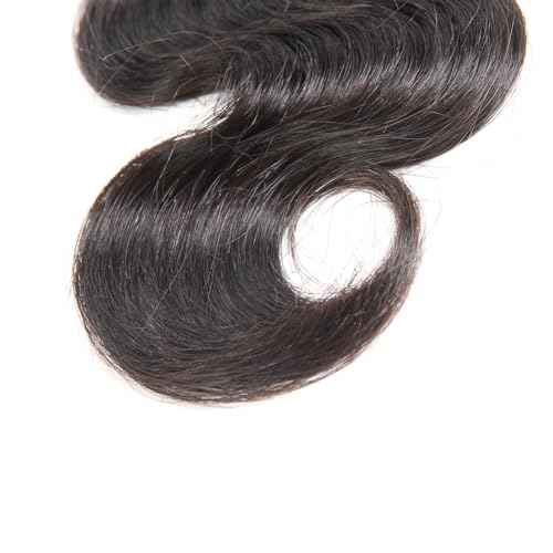 Body Wave Human Hair Bundles - Brazilian 2 Bundles for Black Women, 20 22 Inch, 10A Grade 100% Unprocessed Extensions, Natural Black