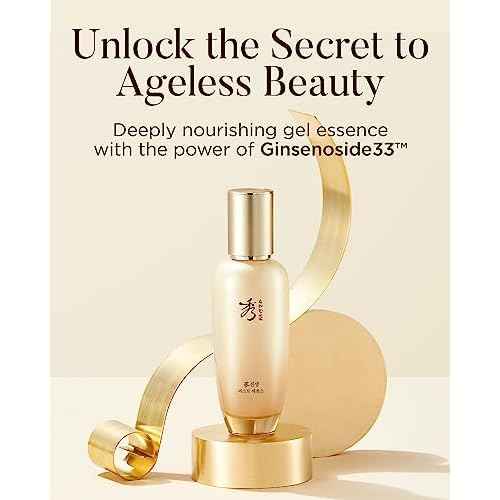 Sooryehan Ginseng First Essence (120 ml/2.04 fl oz) Total Age-Defying Solution, Wrinkle Improvement, Nourishing Toner for Radiant and Youthful Skin - Ginsenoside | Korean Skincare