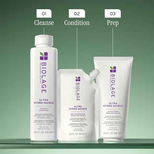 Biolage Ultra Hydra Source Deep Treatment Mask - Intense Hydration, For Very Dry Hair, with Micro-dosed with Cupua?u Butter & Salicylic Acid, Vegan & Paraben-Free