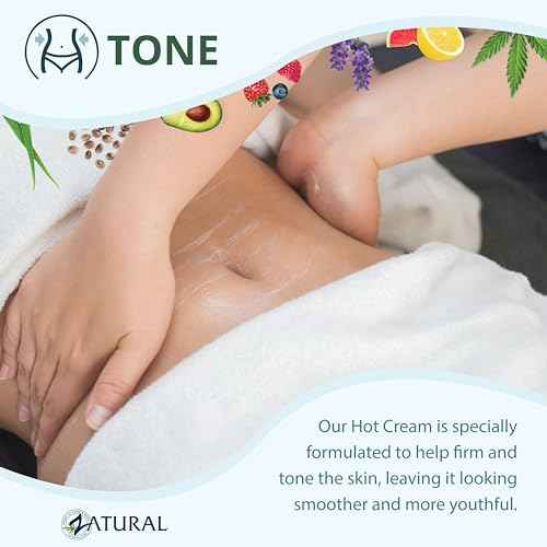 Zatural Hot Cream Muscle Rub Slimming Cream Body Wraps Belly and Skin Firming Professional Therapeutic Grade-Doctor Formulated (32 Ounce)
