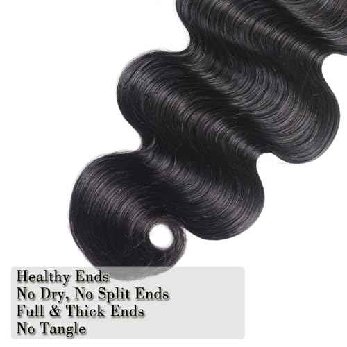 12A Human Hair Bundles 22 24 24 Inch Body Wave Bundles Human Hair Extensions 300g Unprocessed Brazilian Virgin Body Wave 3 Pieces Deals Brazilian Quick Weave Natural Black Wavy Extensions