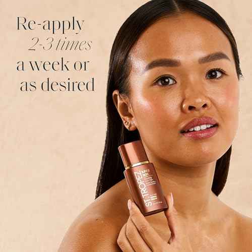 St.Tropez Sunlit Skin Bronzing Tint and Liquid Bronzer For Face & Skin, Creates A Sun-Kissed Glow with Hyaluronic acid, 1 FL OZ