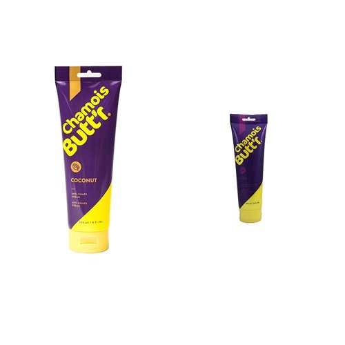Chamois Butt'r Coconut Anti-Chafe Cream, 8 Ounce Tube & Her' Anti-Chafe Cream, 8 ounce tube