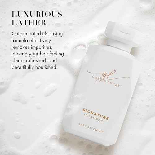 Goldie Locks Ultra Hydrating Shampoo - Sulfate-Free Moisturizing Formula - Maintains Texture and Shine - Safe for Extensions and Color-Treated Hair - Protein-Free - 8.45 fl oz (Packaging May Vary)