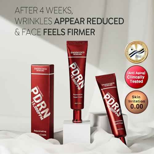 SWANICOCO PDRN Rejuvenating Repair Cream, 99.9% Pure Salmon DNA, Bakuchiol, Cica Exosome & Niacinamide, Anti-Aging, Wrinkle Care, Firming & Glow, Holiday Gift, Stocking Stuffer, 40ml / 1.35 fl oz