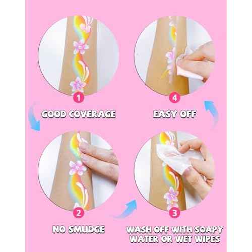 Anka Bella Professional Water Activated Rainbow Cake Face Paint£¨Pearl Sky£©50gm,Hypoallergenic, Non-Toxic,Face Body Painting Makeup