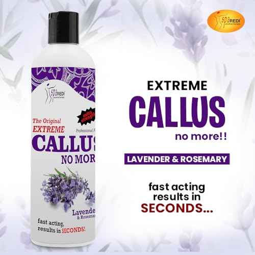 SPA REDI Callus Remover - Removes Toughest Calluses in Seconds and Smooths Dry Cracked Heels, Lavender & Rosemary - 12 Oz