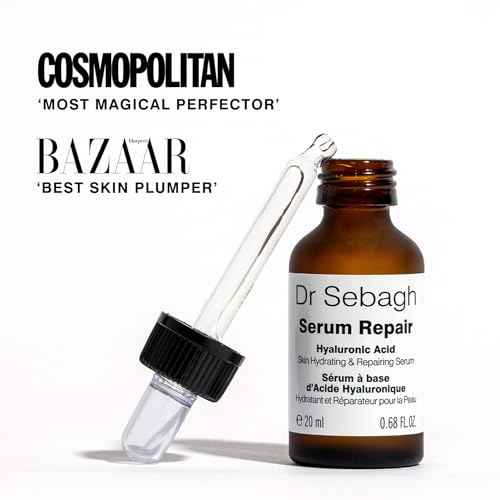 Dr Sebagh Serum Repair (0.68 fl oz) - Award-Winning Hyaluronic Acid Facial Hydrator - Anti Aging & Wrinkle - Skin Moisturizing & Repairing Formula - Collagen Boosting Youthful Glow For Women & Men