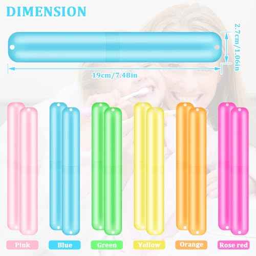 SIKEMAY 150 PCS Travel Toothbrush Holder Bulk, Toothbrush Travel Case Cover, Portable Plastic Dust Proof Breathable, Toothbrush Holder for Travel Bathroom Indoor Outdoor Travel Trip Camping School