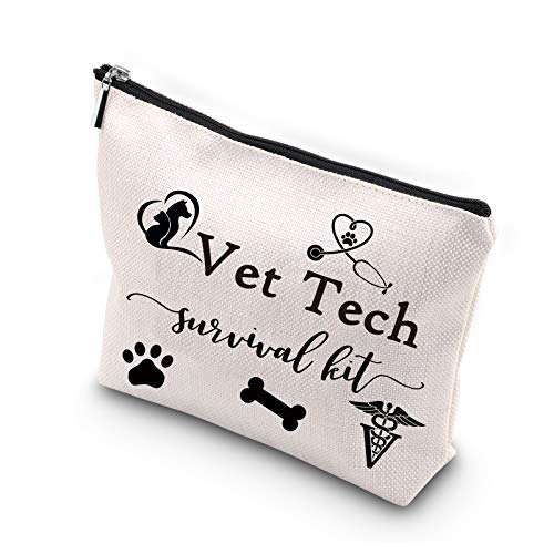 WCGXKO Veterinary Technician Gift Vet Tech Survival Kit Portable Travel Accessories Toiletry Bag Makeup Bag (ADR ERA)