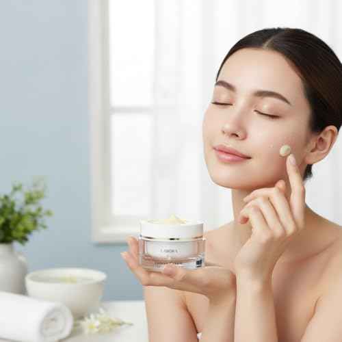 Lutisan Facial Moisturizer - Lutein, Niacinamide & Natural Extracts Daily Cream for Face with Soothing & Cooling Care with Hydration, and Gentle Skin Support K-Beauty (1.69 fl. oz/50ml)